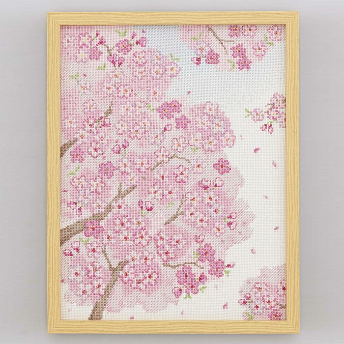 クロスステッチフレーム＜ひな段飾り＞ | リバティ 生地、編み物、刺繍