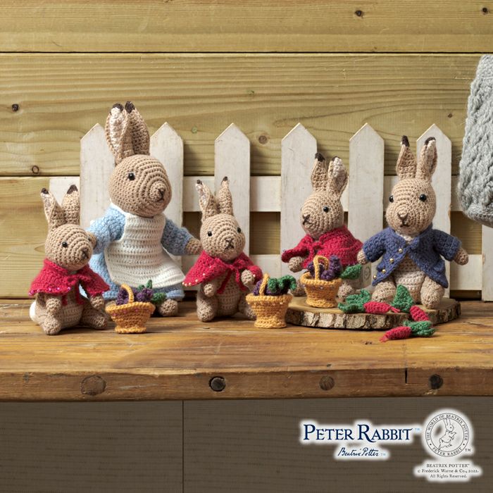 編みぐるみ＜ピーターラビット（TM）ファミリー＞（編み物 材料セット