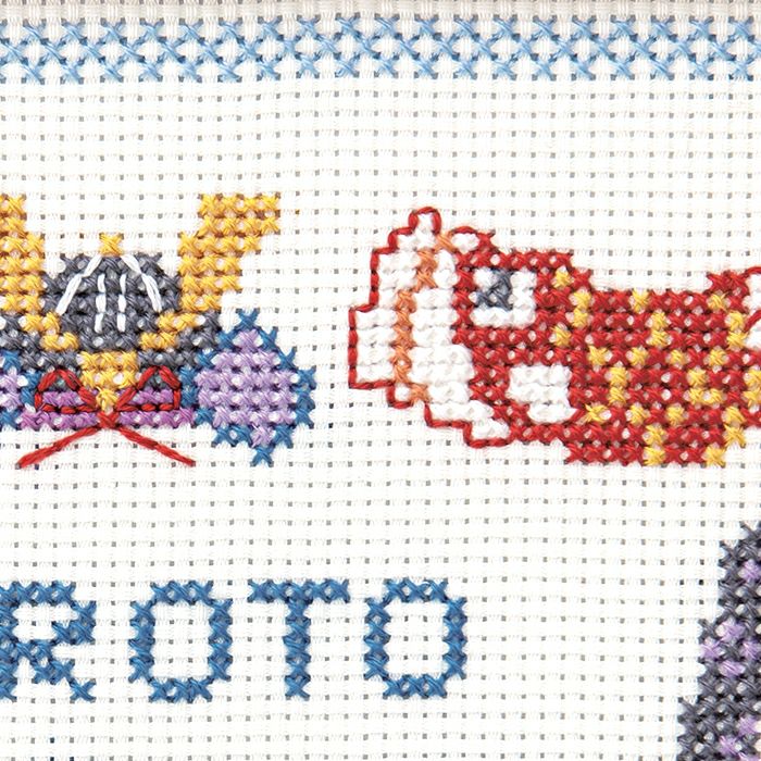 クロスステッチフレーム＜こどもの日＞ | リバティ 生地、編み物、刺繍