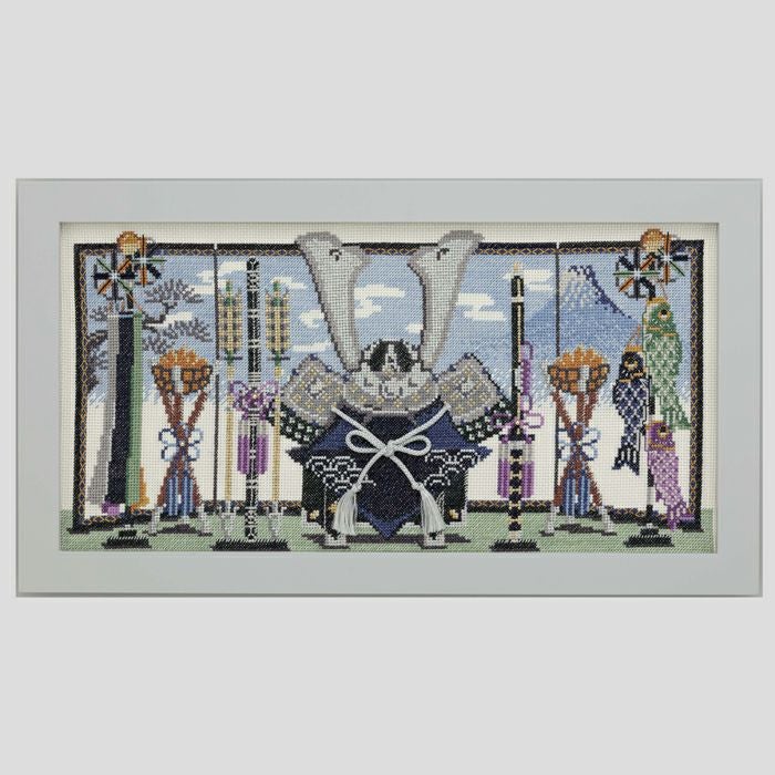 クロスステッチフレーム＜兜飾り2＞ | リバティ 生地、編み物、刺繍