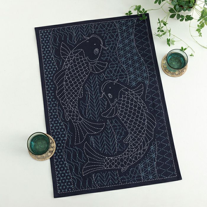 クロスステッチフレーム＜鯉のぼり2＞ | リバティ 生地、編み物、刺繍