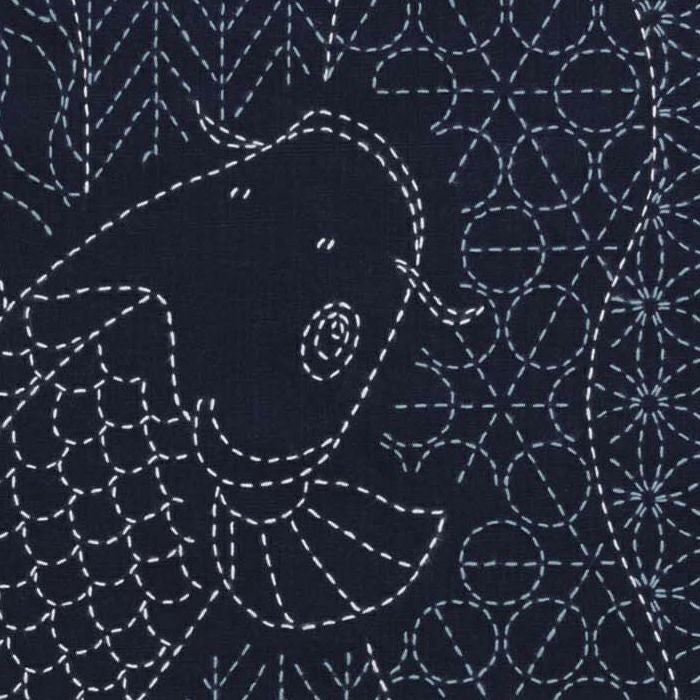 刺し子のクロス＜鯉のぼり＞ | リバティ 生地、編み物、刺繍、刺し子の
