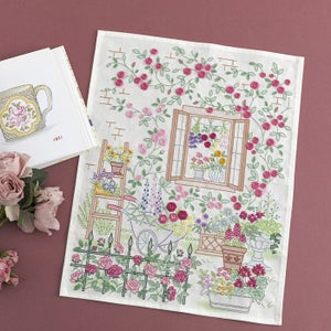 ステッチクロス＜薔薇の香りに誘われて＞