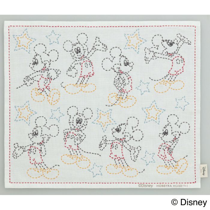 刺し子 ミッキーマウスセット | リバティ 生地、編み物、刺繍、刺し子
