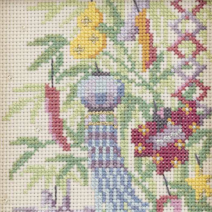 クロスステッチフレーム＜七夕の笹飾り＞ | リバティ 生地、編み物