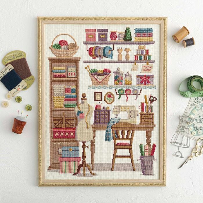 クロスステッチフレーム＜ハロウィンの訪れ＞ | リバティ 生地、編み物