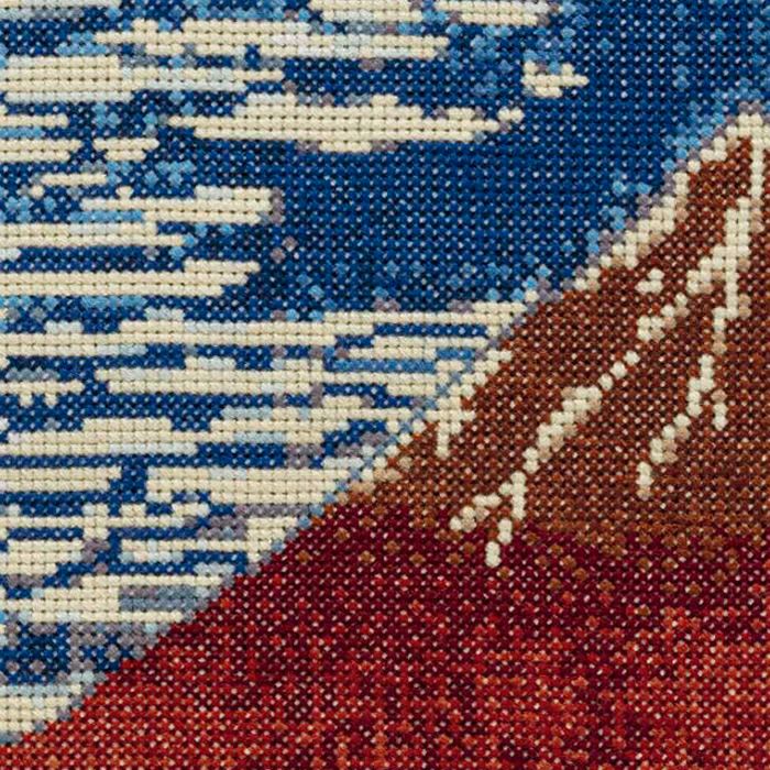 クロスステッチフレーム＜凱風快晴＞ | リバティ 生地、編み物、刺繍