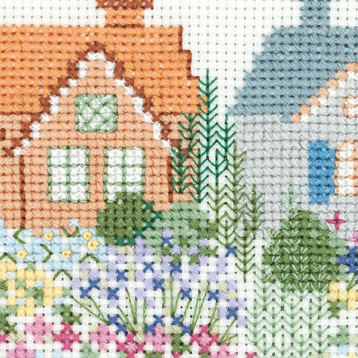 クロスステッチフレーム＜コテージガーデン＞ | リバティ 生地、編み物