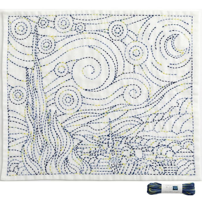 3/10予約】刺し子 ゴッホの星月夜セット | リバティ 生地、編み物