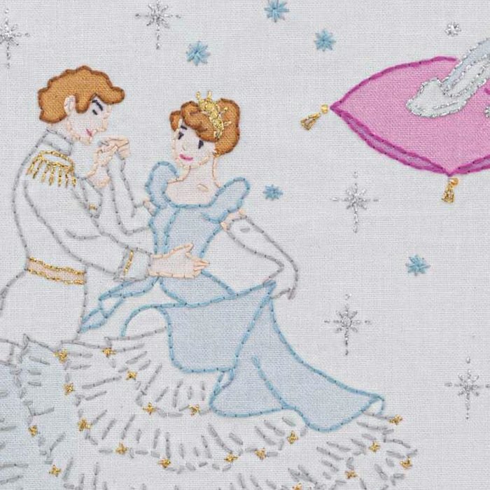 かわいい刺しゅう 84-100セット　 シンデレラ物語の刺繍　コンプセット クロスステッチキット Nostalgic Story シンデレラ |生地 和柄/和布