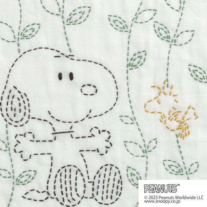 刺し子 スヌーピー＆ウッドストック Nature | リバティ 生地、編み物