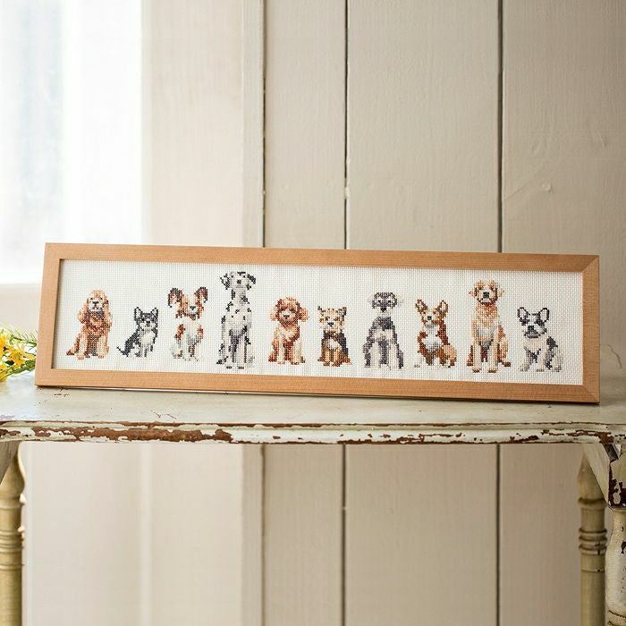 クロスステッチフレーム＜Dog＞ | リバティ 生地、編み物、刺繍