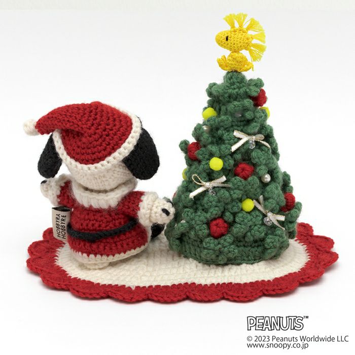 編みぐるみ＜スヌーピーのクリスマス＞（編み物 材料セット