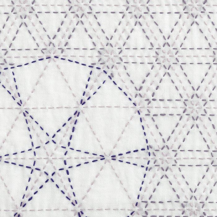 刺し子 寄せ模様＜亀甲＞2 セット | リバティ 生地、編み物、刺繍