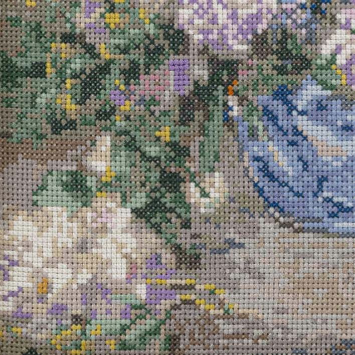 クロスステッチフレーム＜春のブーケ＞ | リバティ 生地、編み物、刺繍