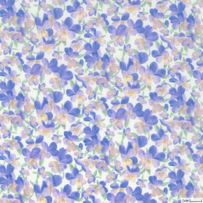 リバティプリント メルスリー＜01IV2＞生地 ☆復刻色 （ホビーラ