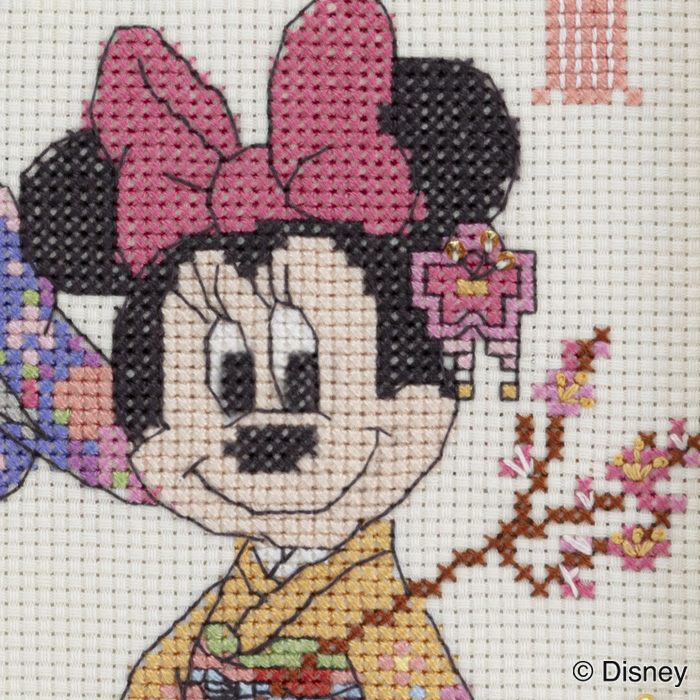 クロスステッチフレーム＜ミニー＆デイジー～ひなまつり