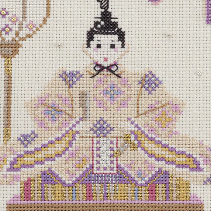 クロスステッチフレーム＜雛人形とつるし飾り＞ | リバティ 生地