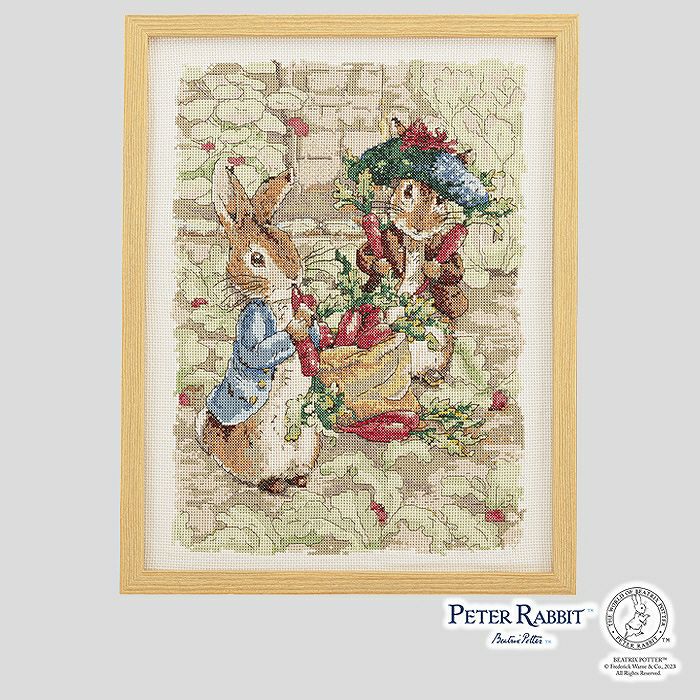 クロスステッチフレーム＜ピーターラビット（TM）とベンジャミン