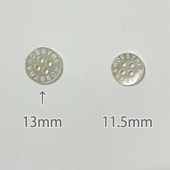 ホビーラホビーレロゴボタン 白＜13mm＞（4個入り） | リバティ 生地