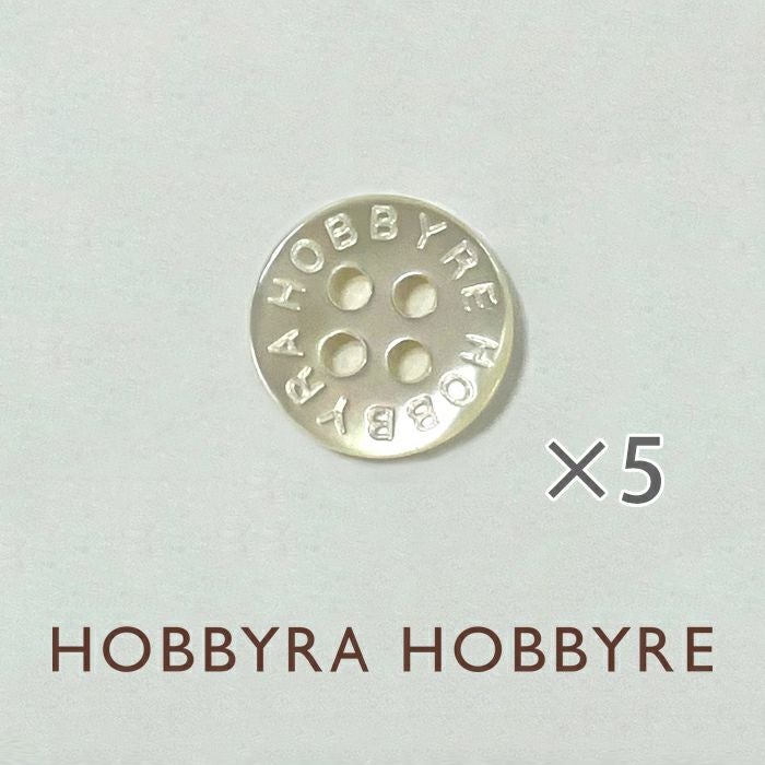 ホビーラホビーレロゴボタン 白＜11.5mm＞（5個入り） | リバティ 生地