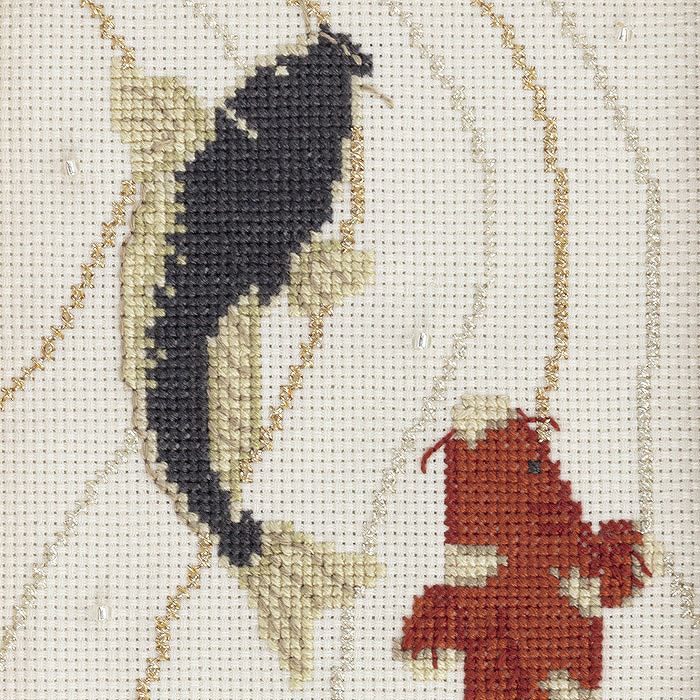 クロスステッチフレーム＜滝のぼり＞ | リバティ 生地、編み物、刺繍