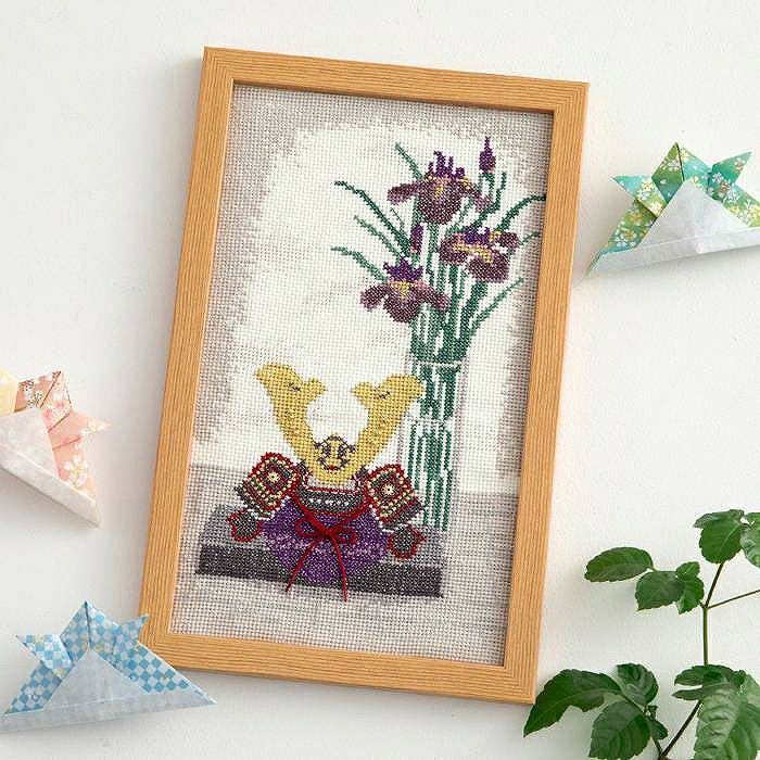 クロスステッチフレーム＜つるし飾り＞ | リバティ 生地、編み物、刺繍