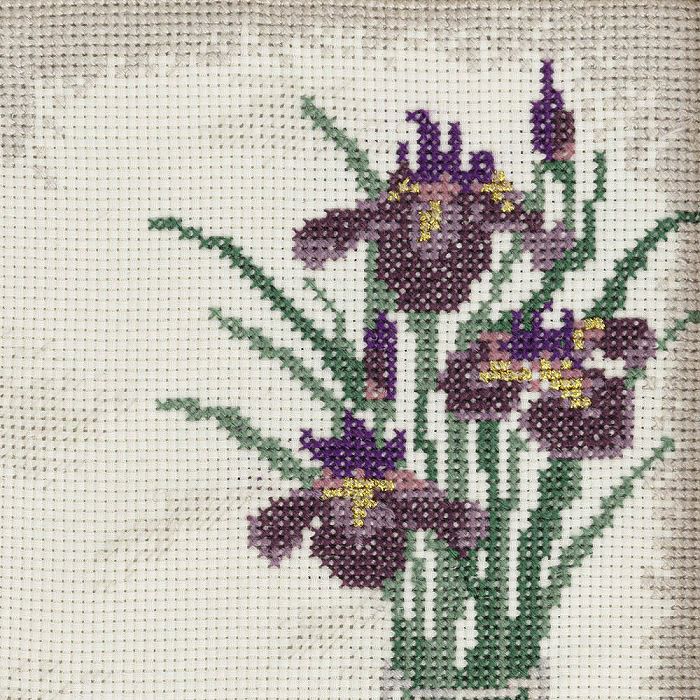 クロスステッチフレーム＜兜と菖蒲＞ | リバティ 生地、編み物、刺繍