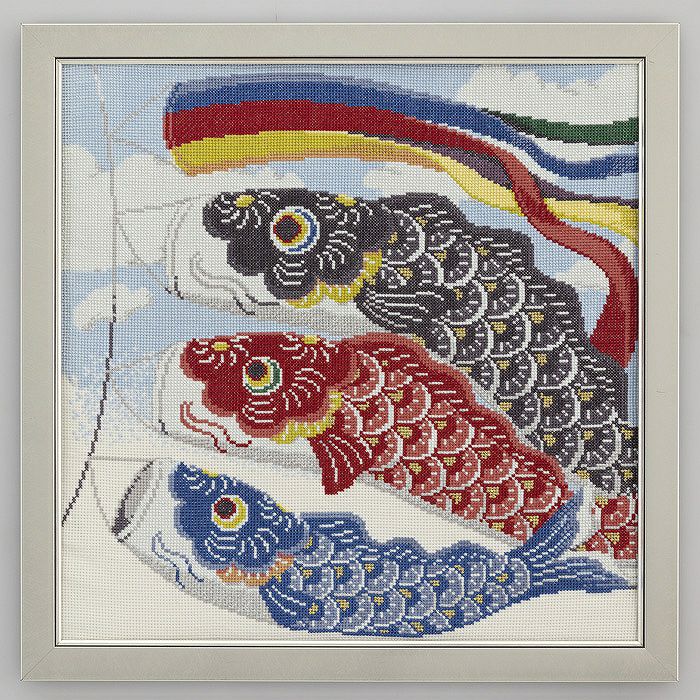 クロスステッチフレーム＜皐月の空＞ | リバティ 生地、編み物、刺繍