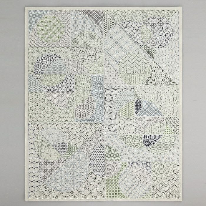刺し子のサンプラークロス＜形あわせ＞ | リバティ 生地、編み物、刺繍