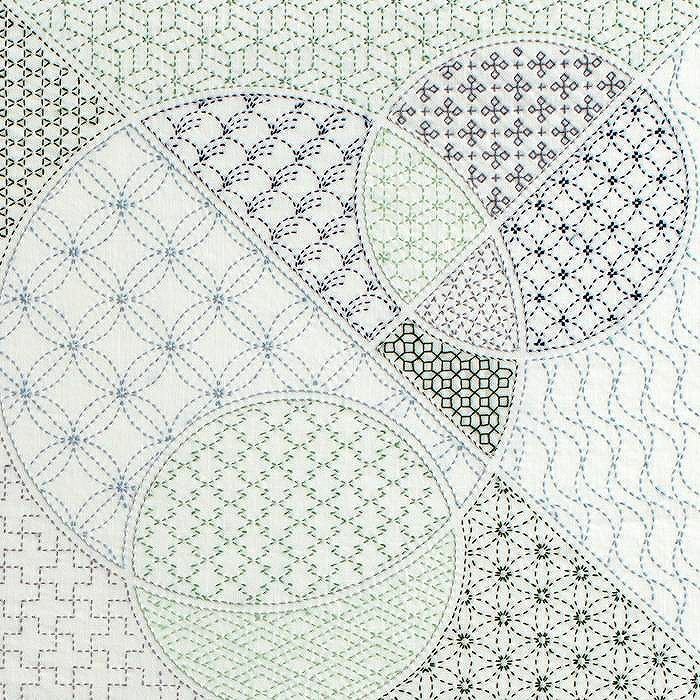 刺し子のサンプラークロス＜形あわせ＞ | リバティ 生地、編み物、刺繍
