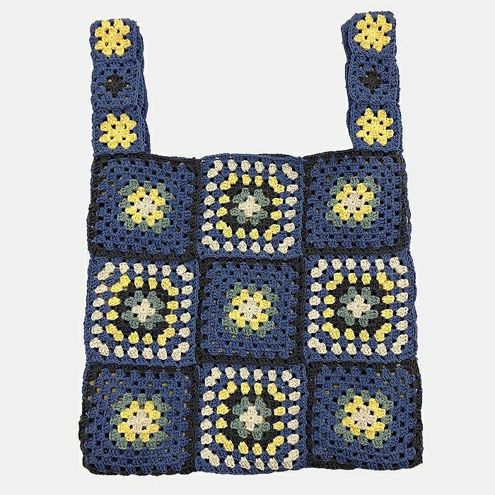 グラニーバッグM（レシピ） | リバティ 生地、編み物、刺繍、刺し子の