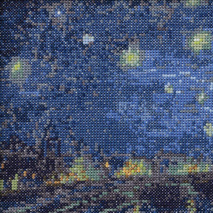 3/10予約】クロスステッチフレーム＜ローヌ川の星月夜＞ | リバティ