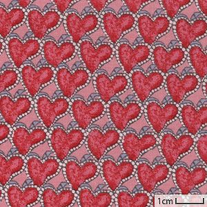 リバティプリント ハート・キャノピー＜13P＞生地 （ホビーラホビーレ