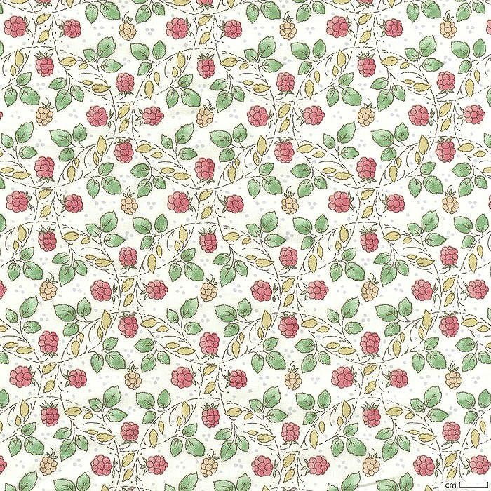 リバティプリント ブラックベリー・ピクニック＜05R＞生地 （ホビーラ