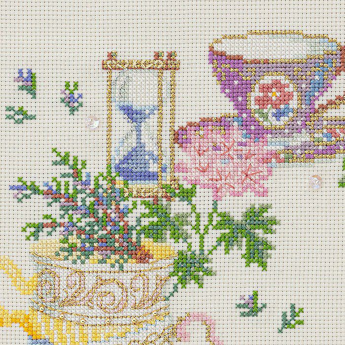 クロスステッチフレーム＜ハーブティーの香り＞ | リバティ 生地