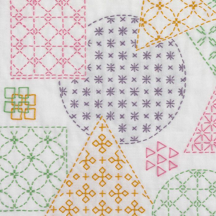 刺し子 寄せ模様＜幾何学＞ | リバティ 生地、編み物、刺繍、刺し子の