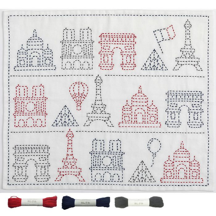5/25予約】刺し子 フランス | リバティ 生地、編み物、刺繍、刺し子の