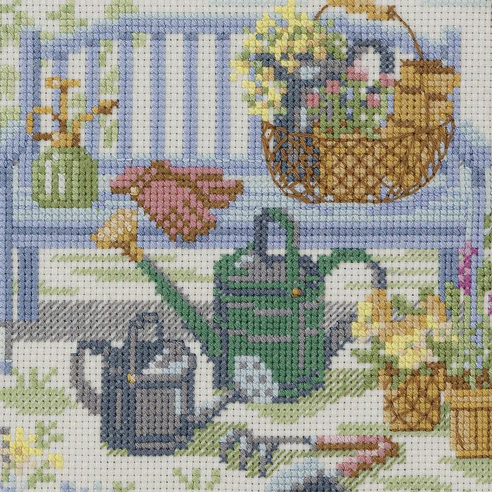 クロスステッチフレーム＜憧れのフラワーガーデン＞ | リバティ 生地