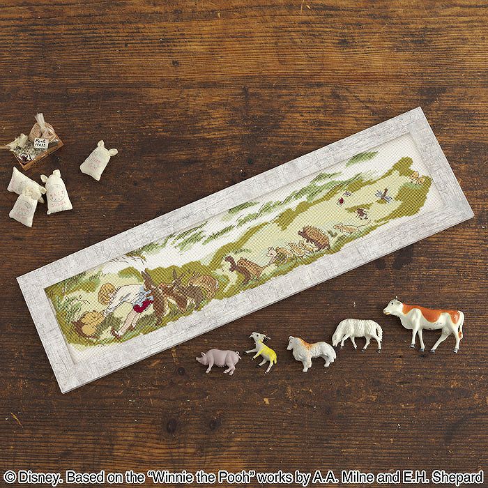 クロスステッチフレーム＜Winnie the Pooh～絵本の中から
