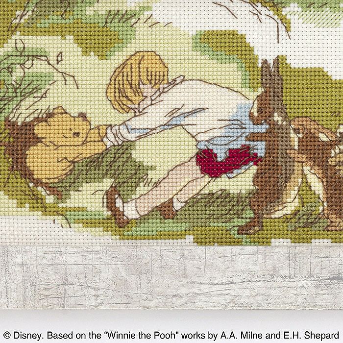 クロスステッチフレーム＜Winnie the Pooh～絵本の中から