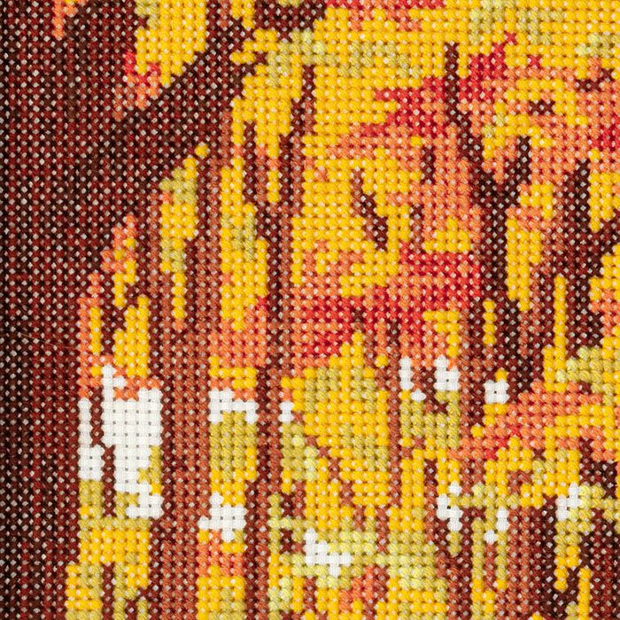 クロスステッチフレーム＜森の中へ＞ | リバティ 生地、編み物、刺繍