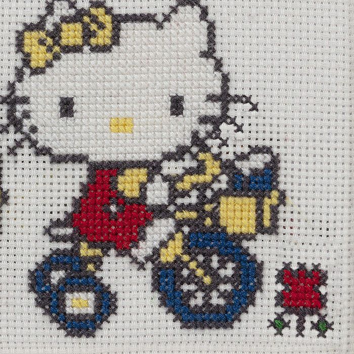 クロスステッチミニフレーム＜Hello Kitty & Hello Mimmy＞ | リバティ