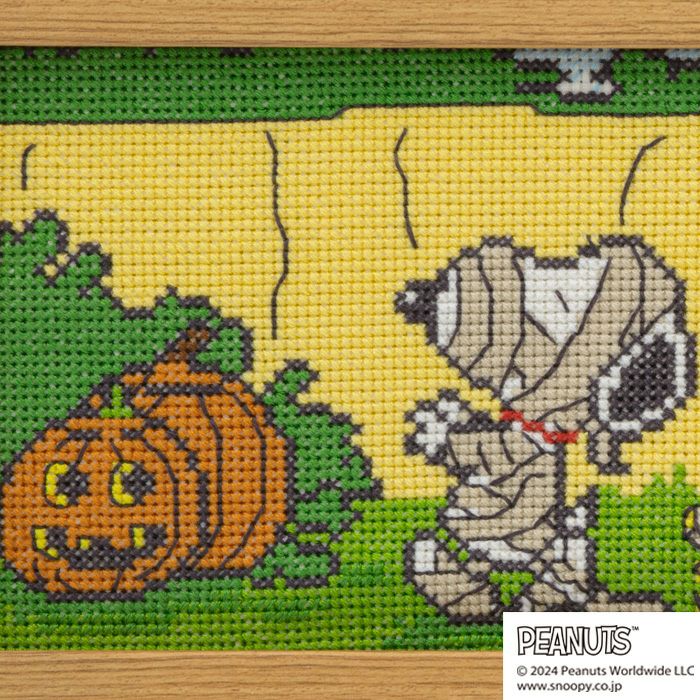 クロスステッチフレーム＜PEANUTS HALLOWEEN＞ | リバティ 生地