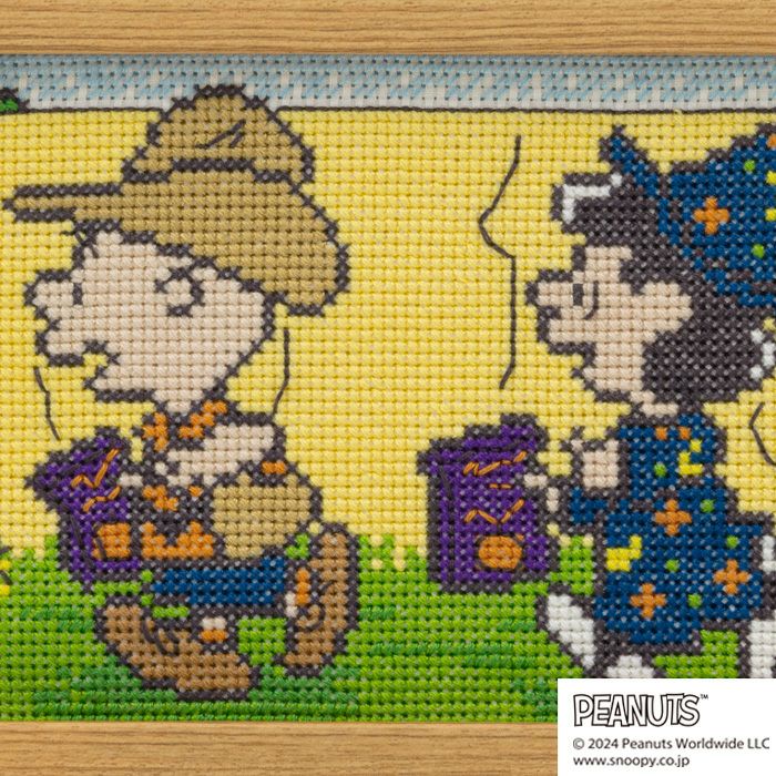 クロスステッチフレーム＜PEANUTS HALLOWEEN＞ | リバティ 生地