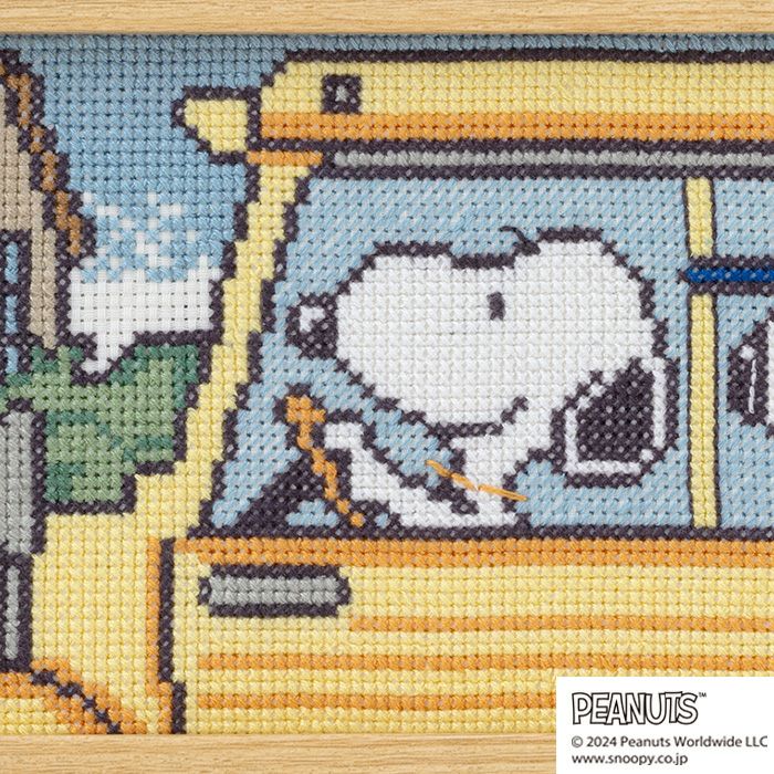 クロスステッチフレーム＜SNOOPY＆SIBLINGS＞ | リバティ 生地、編み物