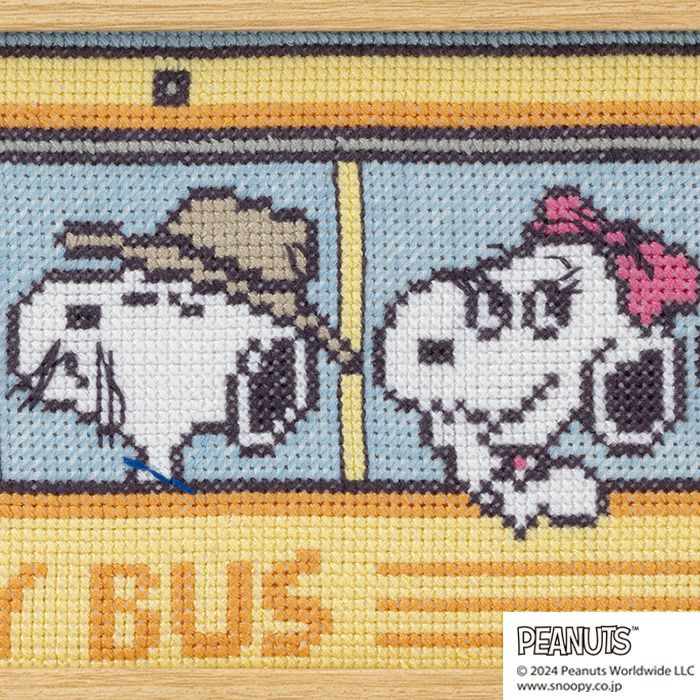 クロスステッチフレーム＜SNOOPY＆SIBLINGS＞ | リバティ 生地、編み物