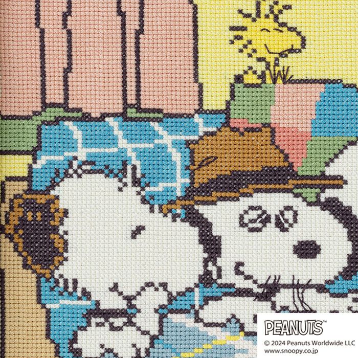 クロスステッチフレーム＜スヌーピーときょうだいたち＞ | リバティ