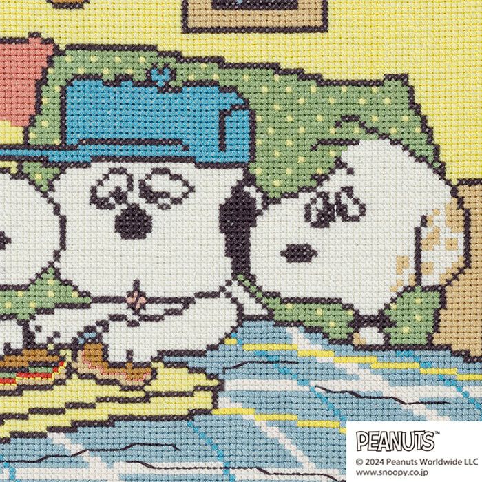 クロスステッチフレーム＜スヌーピーときょうだいたち＞ | リバティ