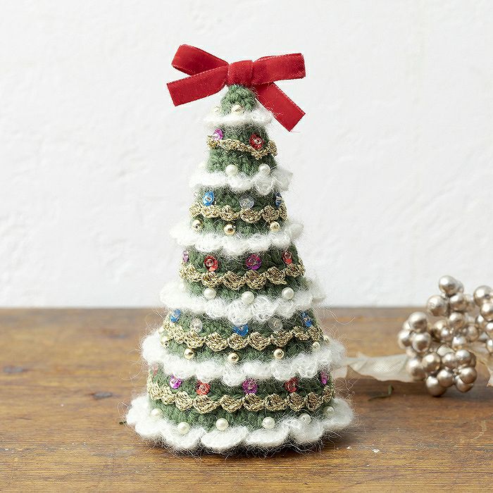 クリスマスツリー（編み物 材料セット） | リバティ 生地、編み物